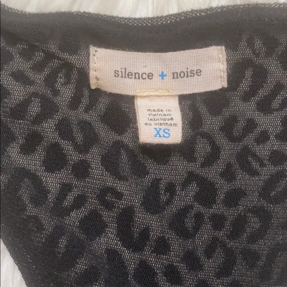 Silence & Noise Leopard Print Halter Dress, Xs - image 3